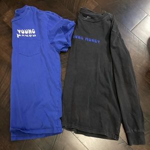 American Eagle x Young Money shirts.